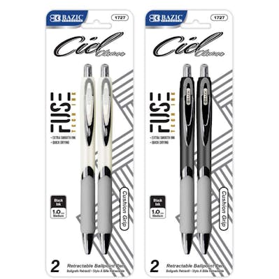 Fuse Tech Ink Retractable Pens, 2pk