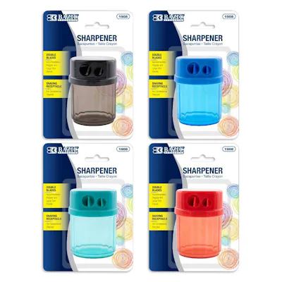 Sharpeners with Dual Blades - Shavings Receptacle