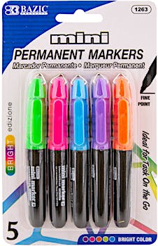 Permanent Markers Bulk, Ezzgol Permanent Marker Bulk Pack of 72, 4 Assorted Colors, Fine Point Permanent Markers for Kids and Adult Coloring As Office