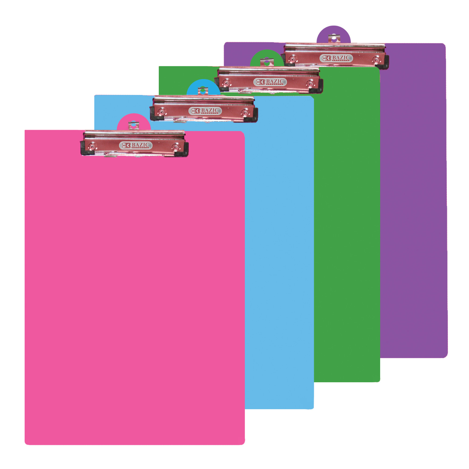 Standard Size Clipboard with PVC vinyl Low Profile Clip Assorted color Wholesale 