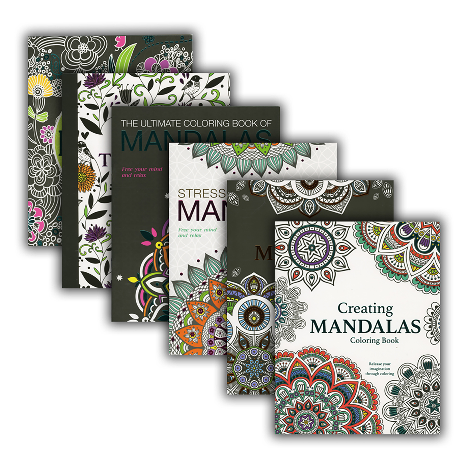 20 Bulk Rounded Mandala Adult Coloring Graphic by zohuraakter524