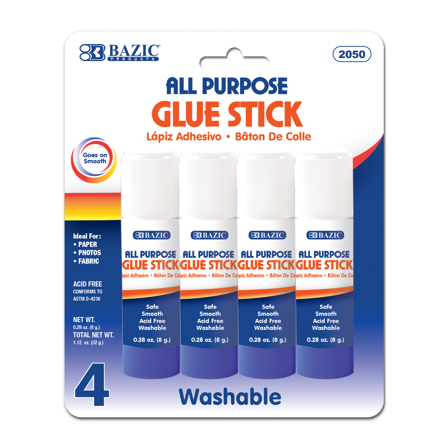 288 Wholesale Bulk Glue Sticks All Purpose, Washable - at
