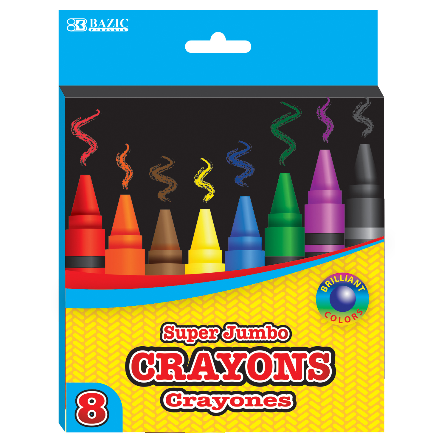 Bulk Jumbo Crayon 8Packs Wholesale Jumbo 8 Count Crayons