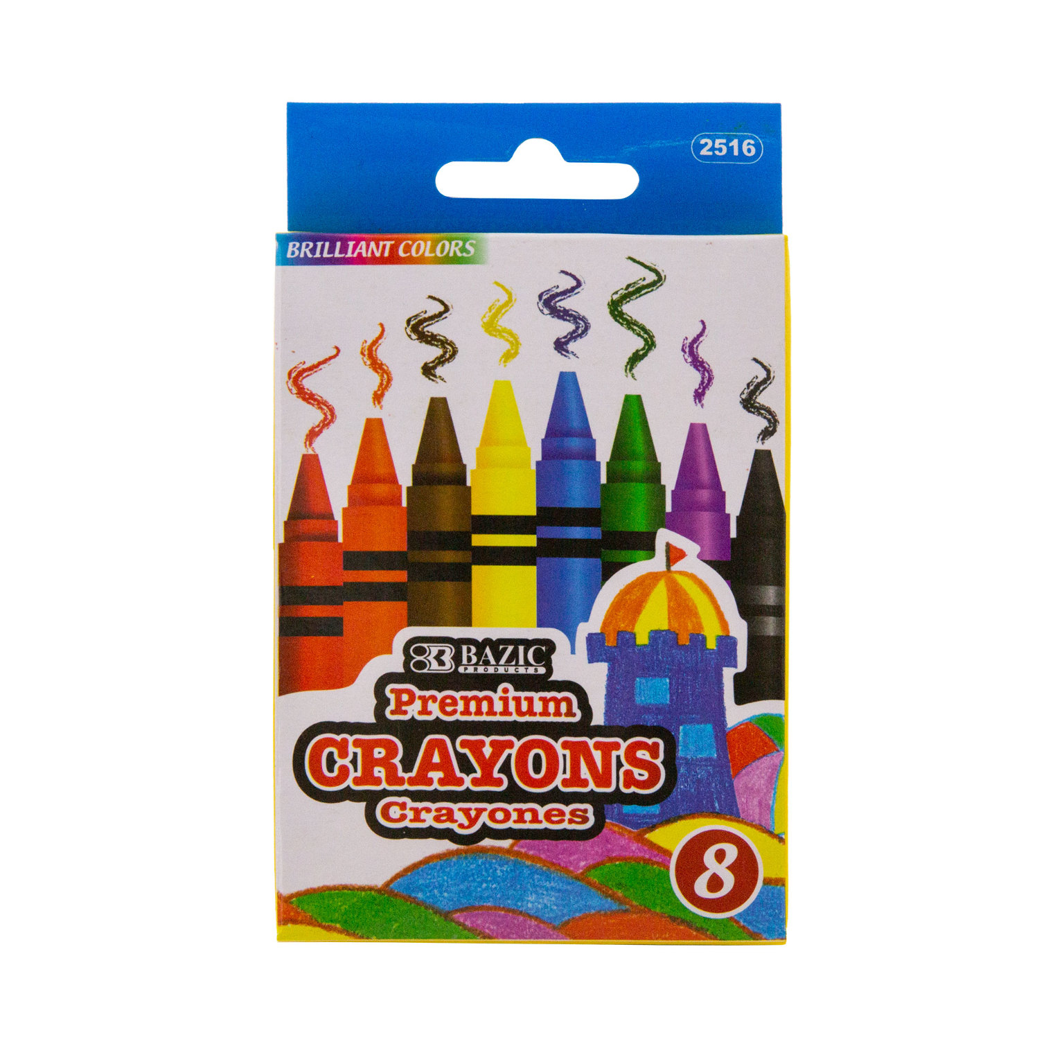 2 Pack of Crayons with Crayon Sharpener, Crayons 16 Count