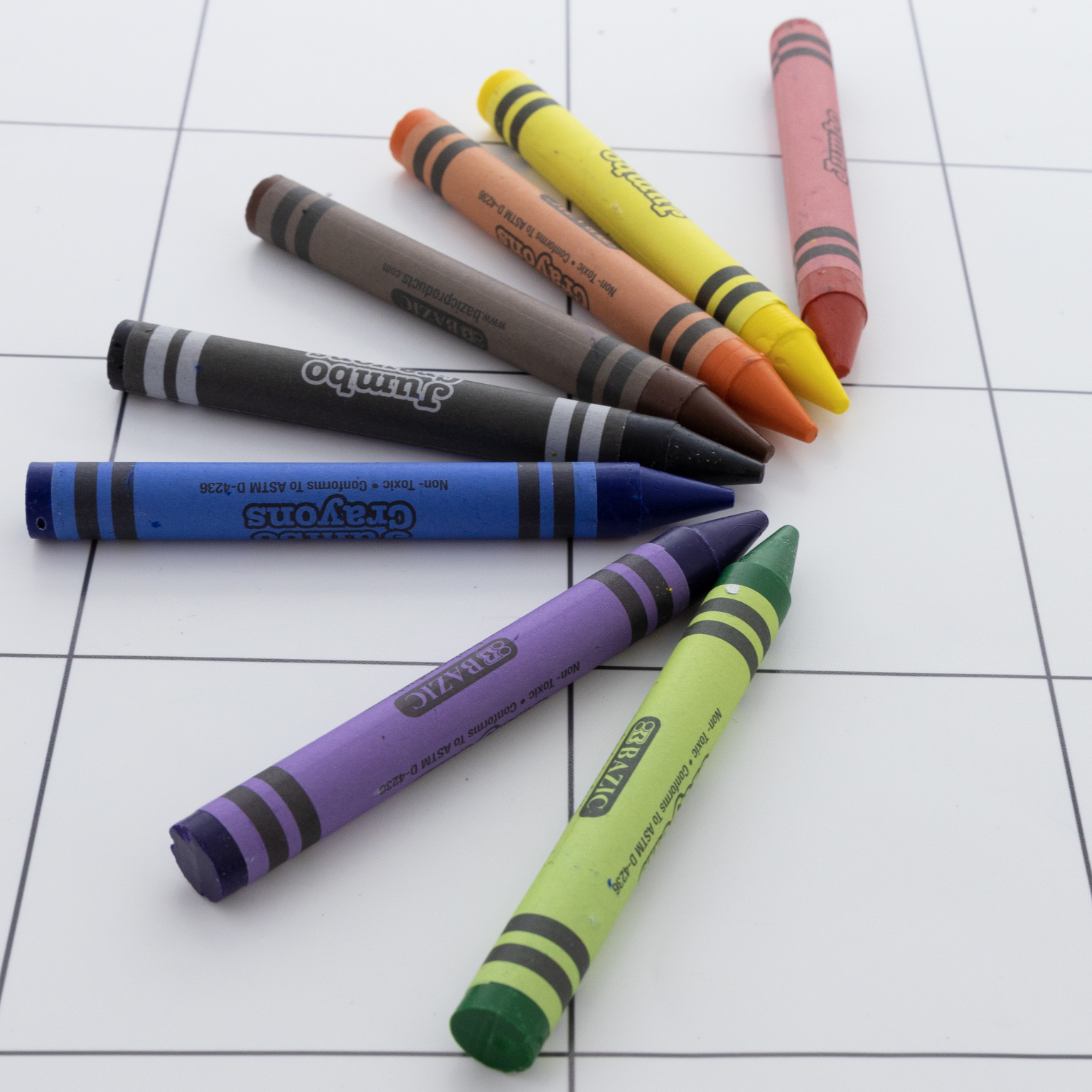 Crayons - Jumbo, 8 Count, Assorted Colors