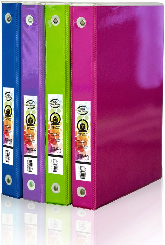 1 2 inch white 3 ring binders