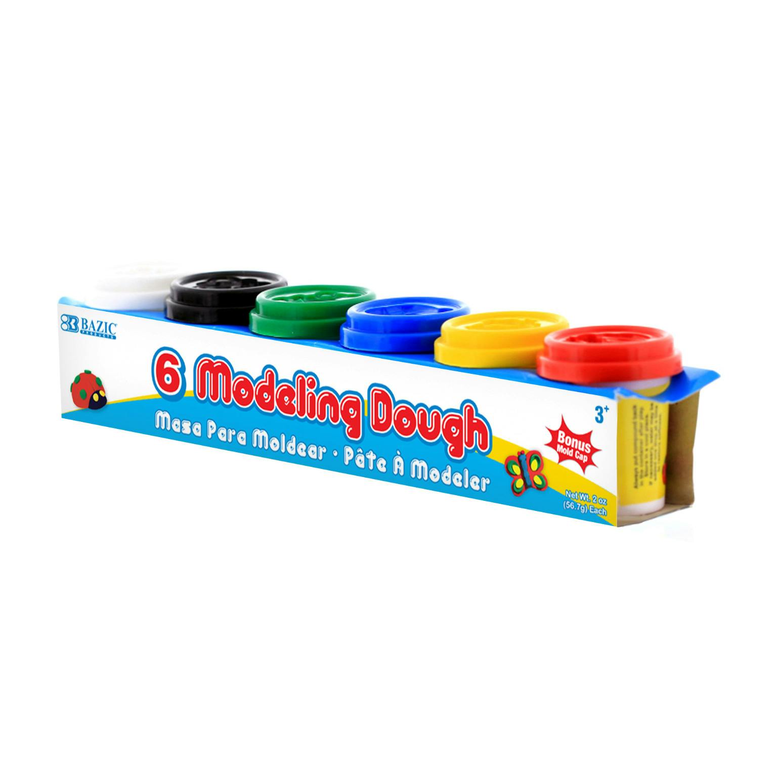 Wholesale Bazic 2 oz. Multi Color Modeling Dough 6/Pack (SKU 311029