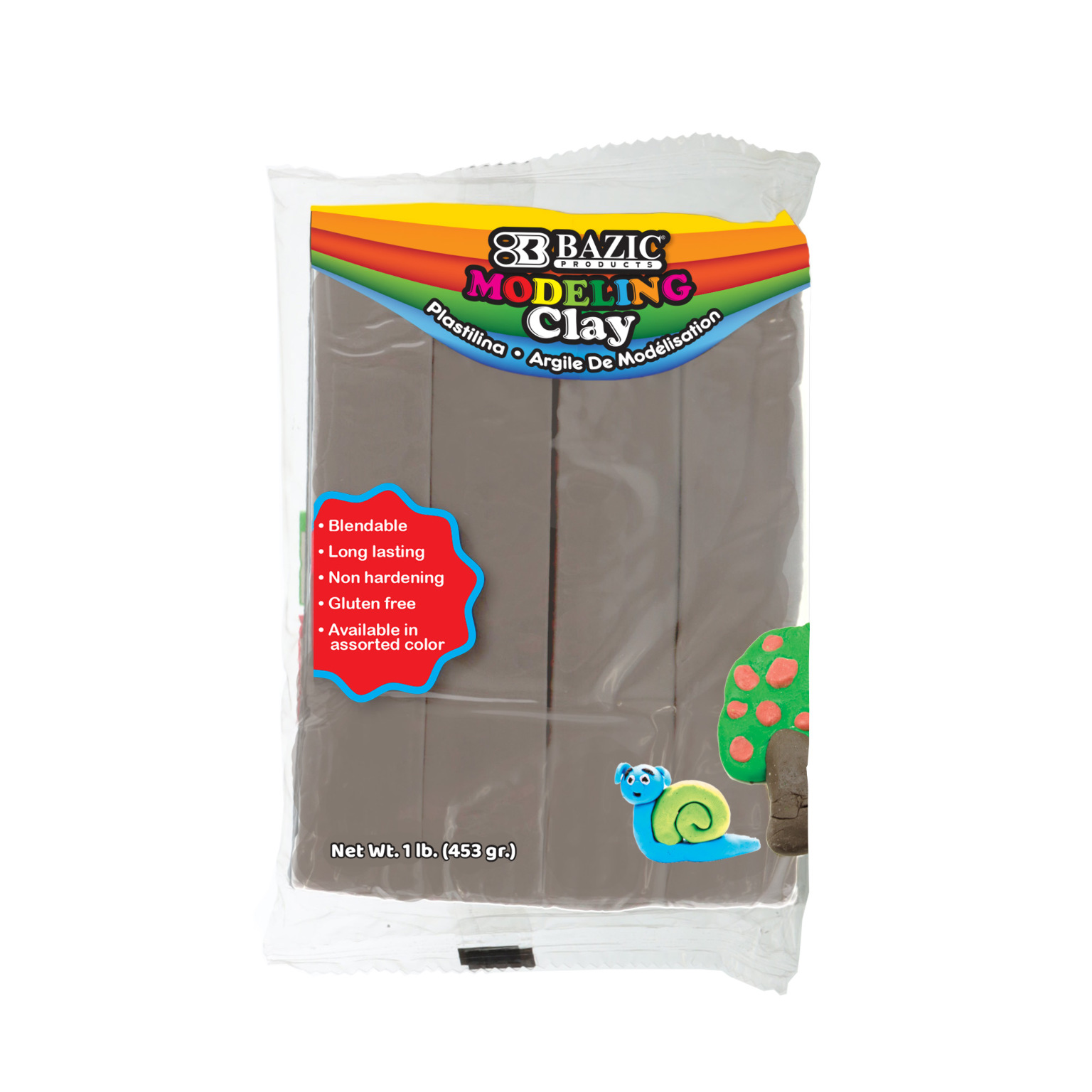 Wholesale 16 oz. Gray Modeling Clay (SKU 2351787) DollarDays
