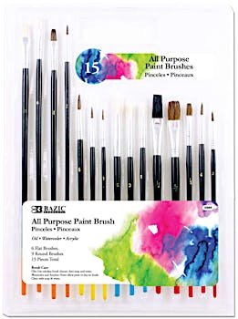 72 Wholesale 5 Piece Craft Paint Brushes - at 