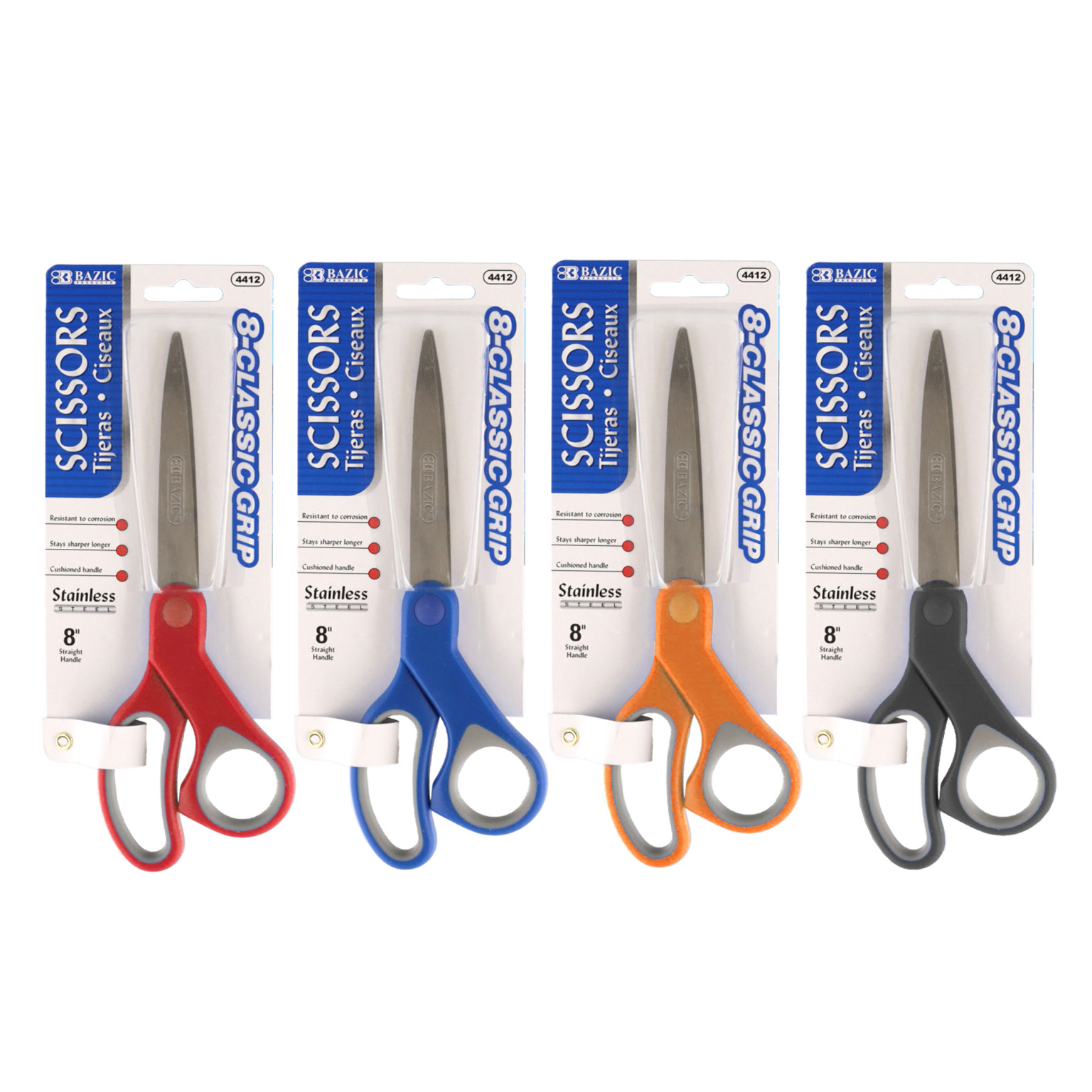 The Teachers' Lounge®  Essential 5 Blunt School Scissors, Assorted  Colors, Retail Packaging