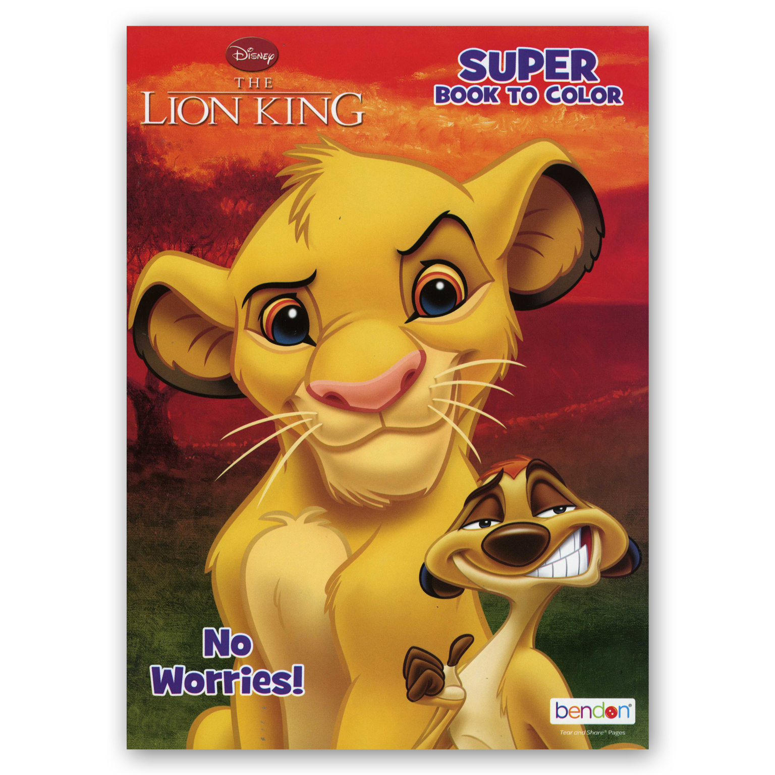 Download Wholesale The Lion King Super Coloring Book No Worries Sku 2341311 Dollardays