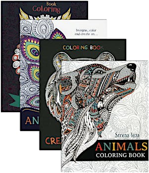 48 Bulk Coloring Book Adult Assorted Designs - at 