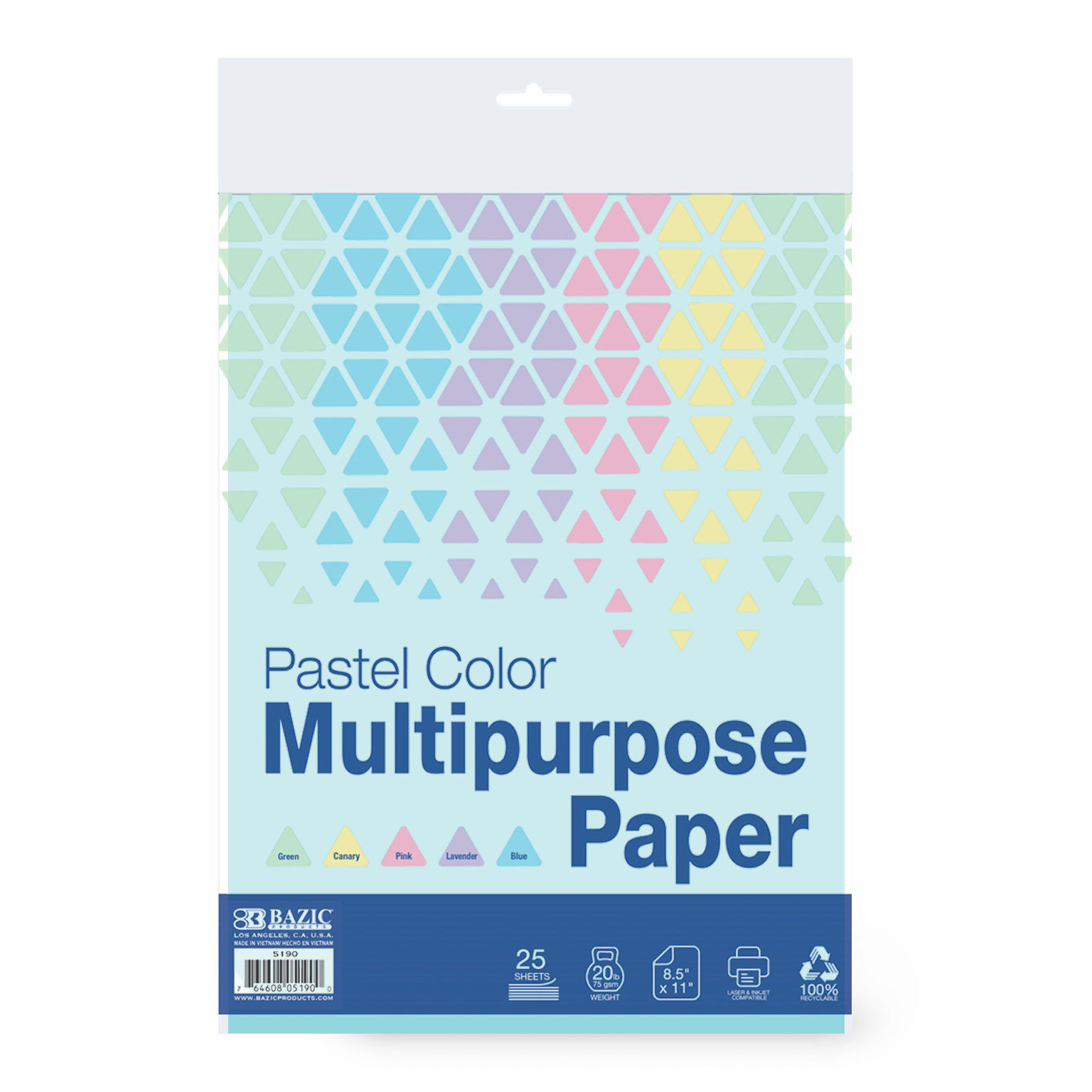 Pastel Color Copy Paper 25 Pack
