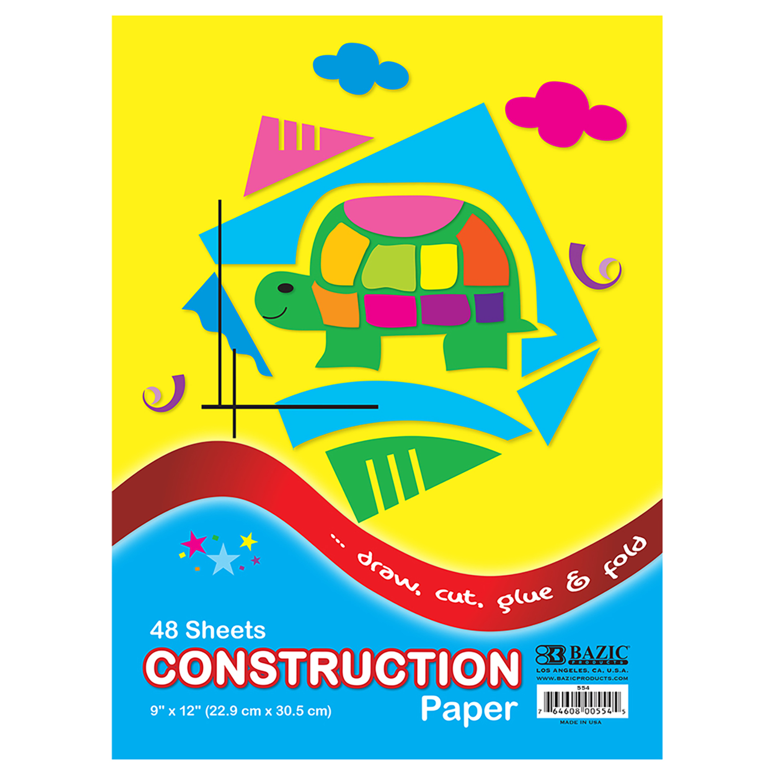 Wholesale Construction Paper Pads, 48 Pages, 9