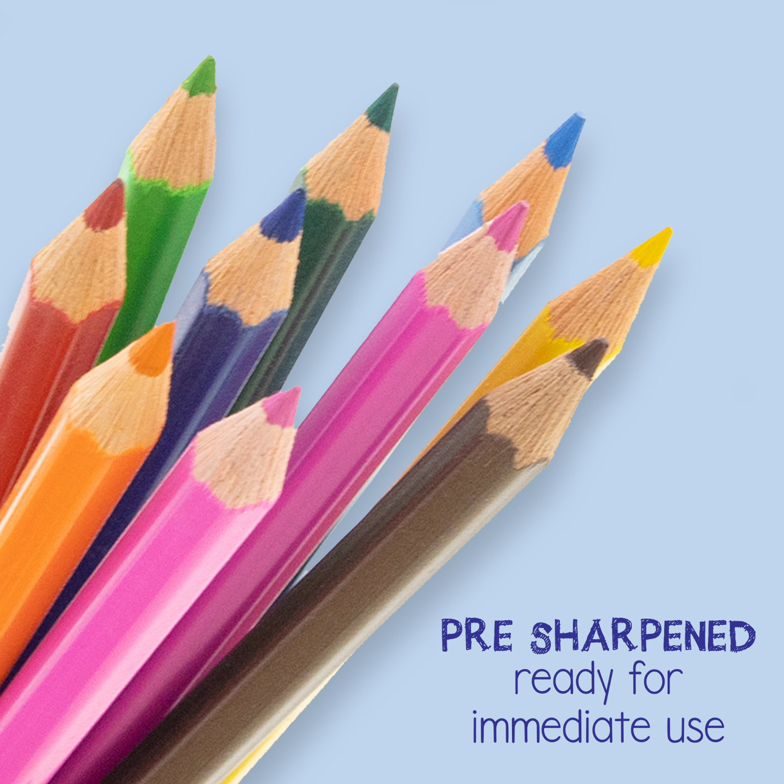 Wholesale Colored Pencils, Pre-Sharpened, 18 Pack - DollarDays