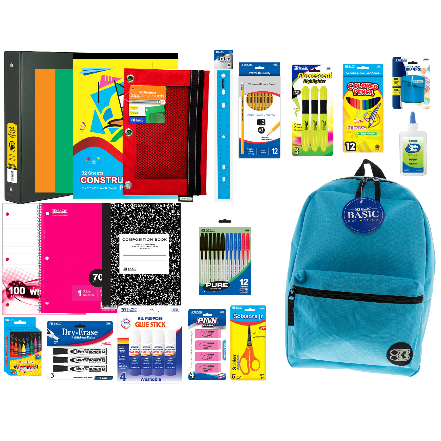 Wholesale School Supply Kit for Junior High - 35+ Pieces - DollarDays