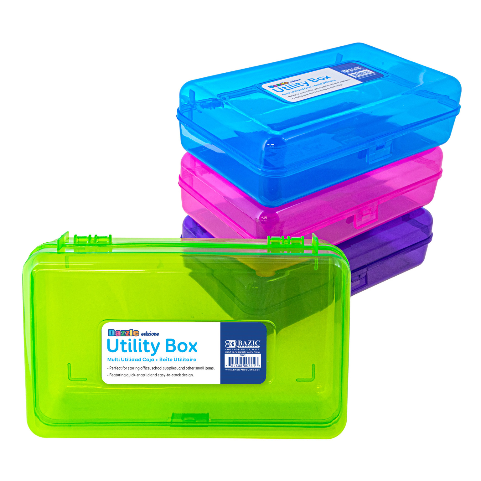 Utility Box - Multipurpose, Plastic, Assorted Colors
