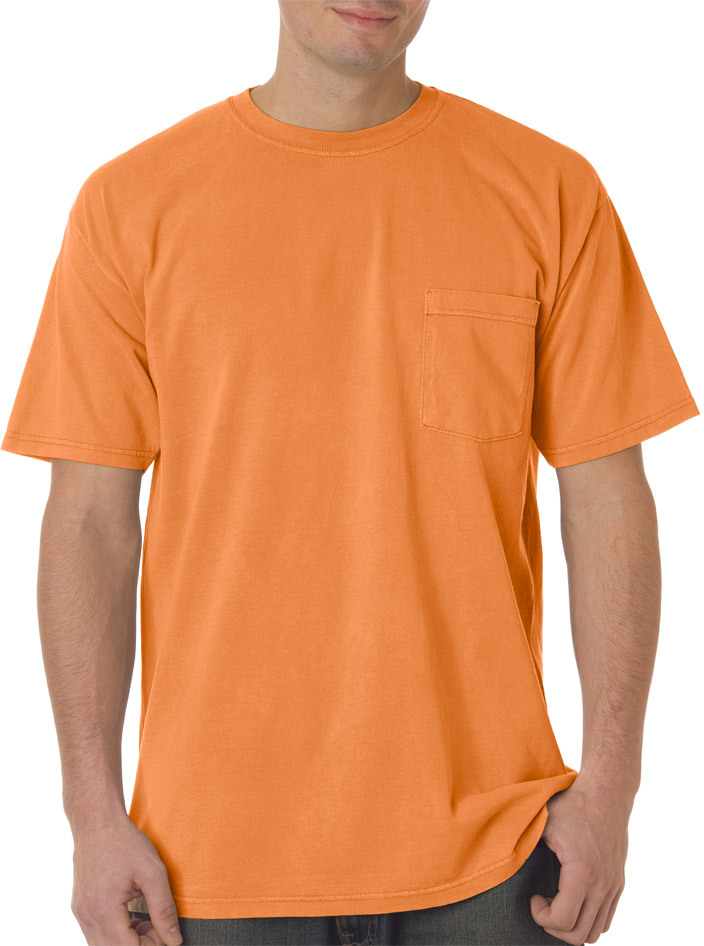 Wholesale Comfort Colors Adult Pocket Tee Melon Pgmdye Xl Sku