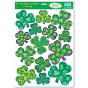 St. Patrick's Day Shamrock Clings