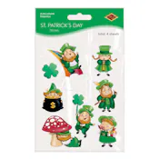 Leprechaun and Shamrock Stickers