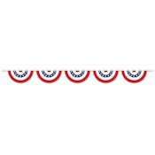 Patriotic Bunting Banners - Stars & Stripes, 11" x 12'