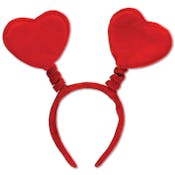 Heart Boppers Headbands - Red