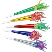 Foil Party Horns - Assorted Colors, 11"