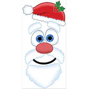 Santa Face Door Covers - 30" x 5'