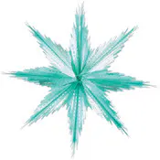 Hanging Snowflake Decorations - Metallic
