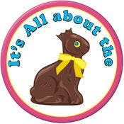 Chocolate Bunny Pins - Multicolor, 3.5"