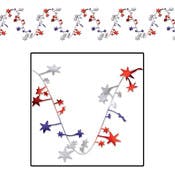 Gleam 'N Flex Garlands - Red, Silver, Blue, 25'