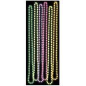 Party Beads - Assorted Colors, 33", 6 Pack