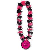 Bachelorette Party Leis - Pink & Black, 33"