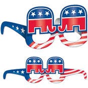 Republican Eyeglasses - Stars & Stripes, One Size