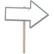 Blank Arrow Yard Signs - 9.75" x 15.25"