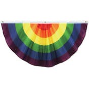 Rainbow Fabric Buntings - 4'