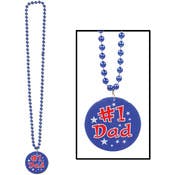 #1 Dad Medallions - Blue, 33"