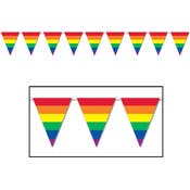 Rainbow Pennants - 11" x 12"
