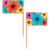 Hibiscus Picks - 50 Pack, 2.5"