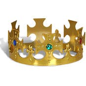 Jeweled King's Crown - Gold