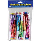 Prismatic Party Horns - Multicolor, 8"