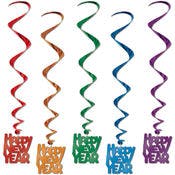 New Year Whirls - Assorted, 33"