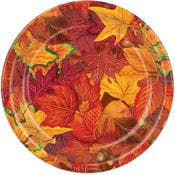 Fall Leaf Plates - 9", 8 Pk