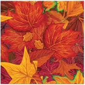 Fall Leaf Napkins - 6.5", 2-Ply, 16 Pack