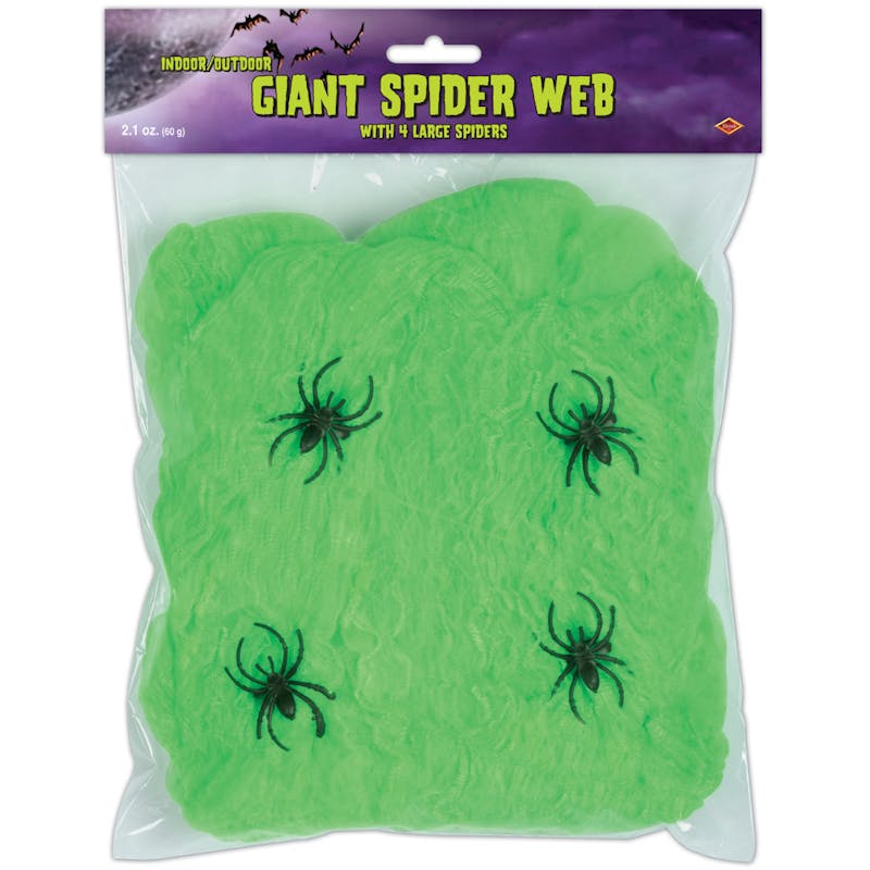 Giant Spiderweb - Slime Green