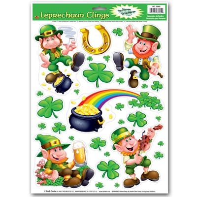 Leprechaun/Shamrock Clings