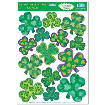 St. Patrick's Day Shamrock Clings