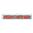 Merry Christmas Fringe Banners - Metallic, 8" x 5' image number null