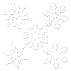 Mini Snowflake Cutouts - White, 10 Pk image number null