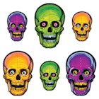Glow-in-Dark Skulls - Assorted, 6 Pack image number null